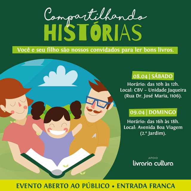Colégio CBV promove ação de incentivo à leitura 